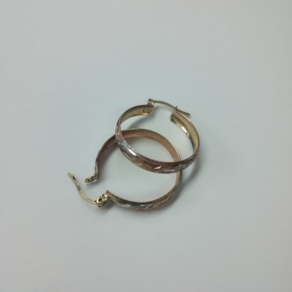 ARRACADAS PAR ORO COMBINADO 10 K 2,50 GRMS (SEMINUEVO)