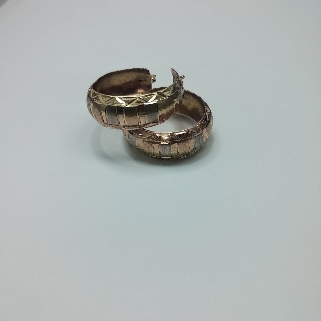 ARRACADAS PAR ORO 14 K 4.6 GRMS (SEMINUEVO)