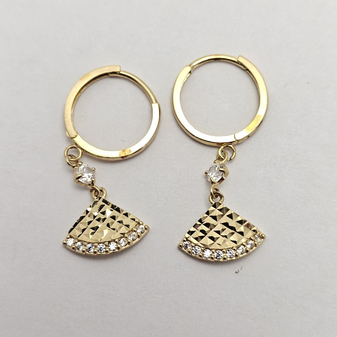 ARRACADAS PAR ORO 14 K 2,40 GRMS (SEMINUEVO)