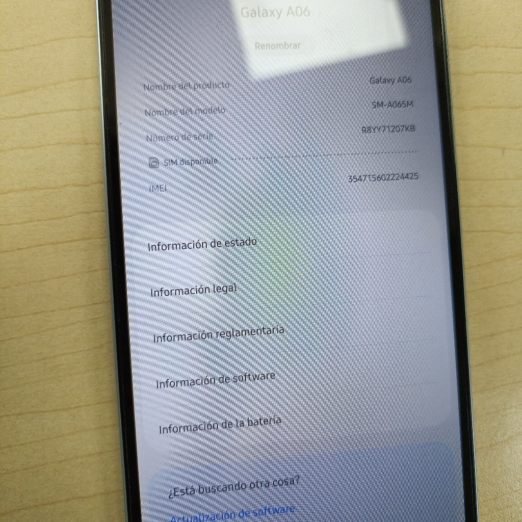 CELULAR SAMSUNG GALAXY A06 SM-A065M (2024) 64 GB 4 GB RAM (SEMINUEVO)