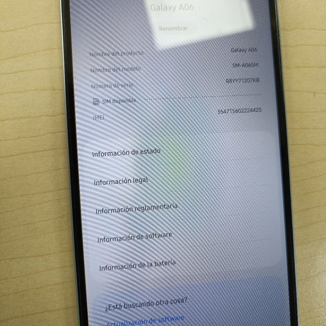 CELULAR SAMSUNG GALAXY A06 SM-A065M (2024) 64 GB 4 GB RAM (SEMINUEVO)