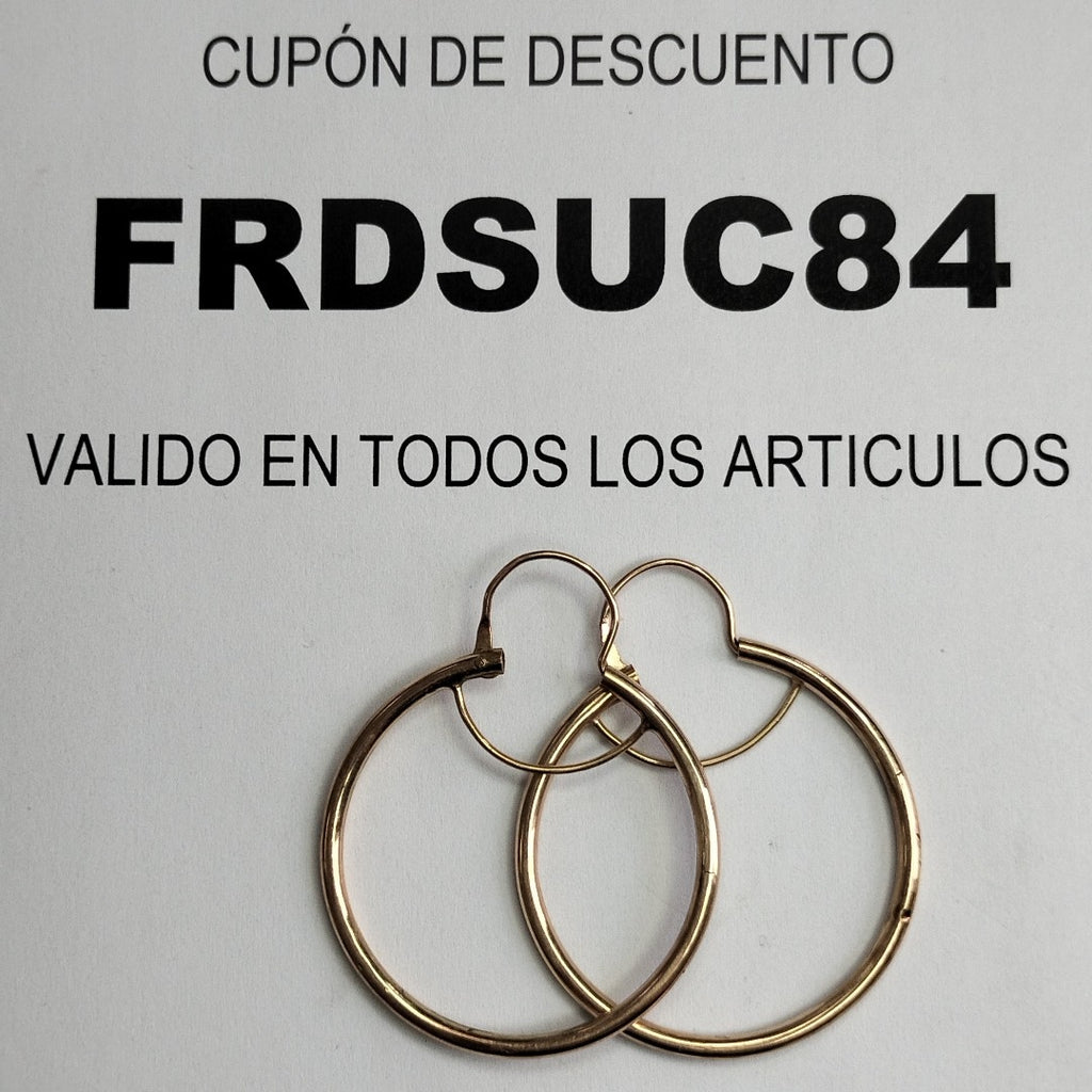 ARRACADAS PAR ORO 8 K 6 GRMS (SEMINUEVO)