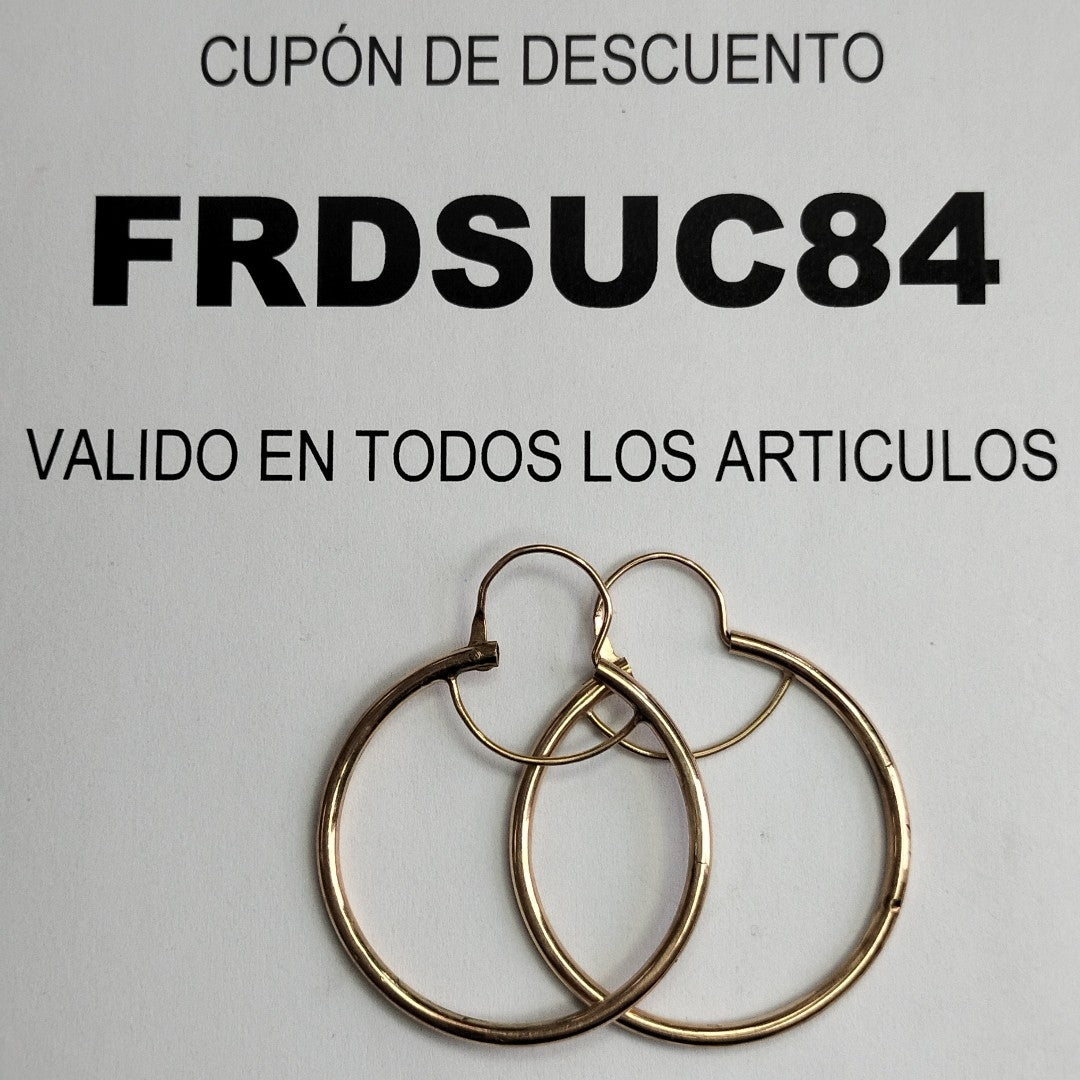 ARRACADAS PAR ORO 8 K 6 GRMS (SEMINUEVO)