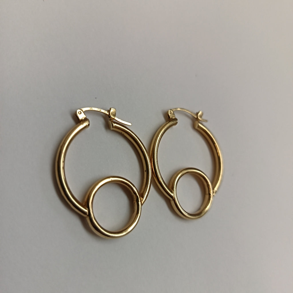 ARRACADAS PAR ORO 14 K 4,50 GRMS (SEMINUEVO)