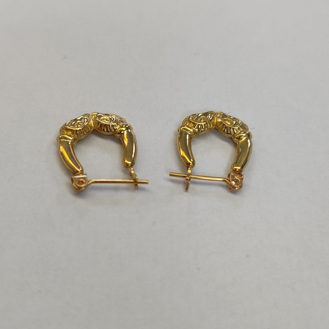 ARRACADAS PAR ORO 14 K 1,10 GRMS (SEMINUEVO)