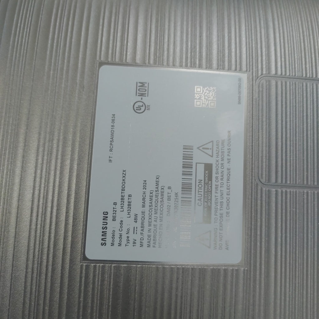 PANTALLA SAMSUNG BE32T-B (2024) 32" LED HD (SEMINUEVO)