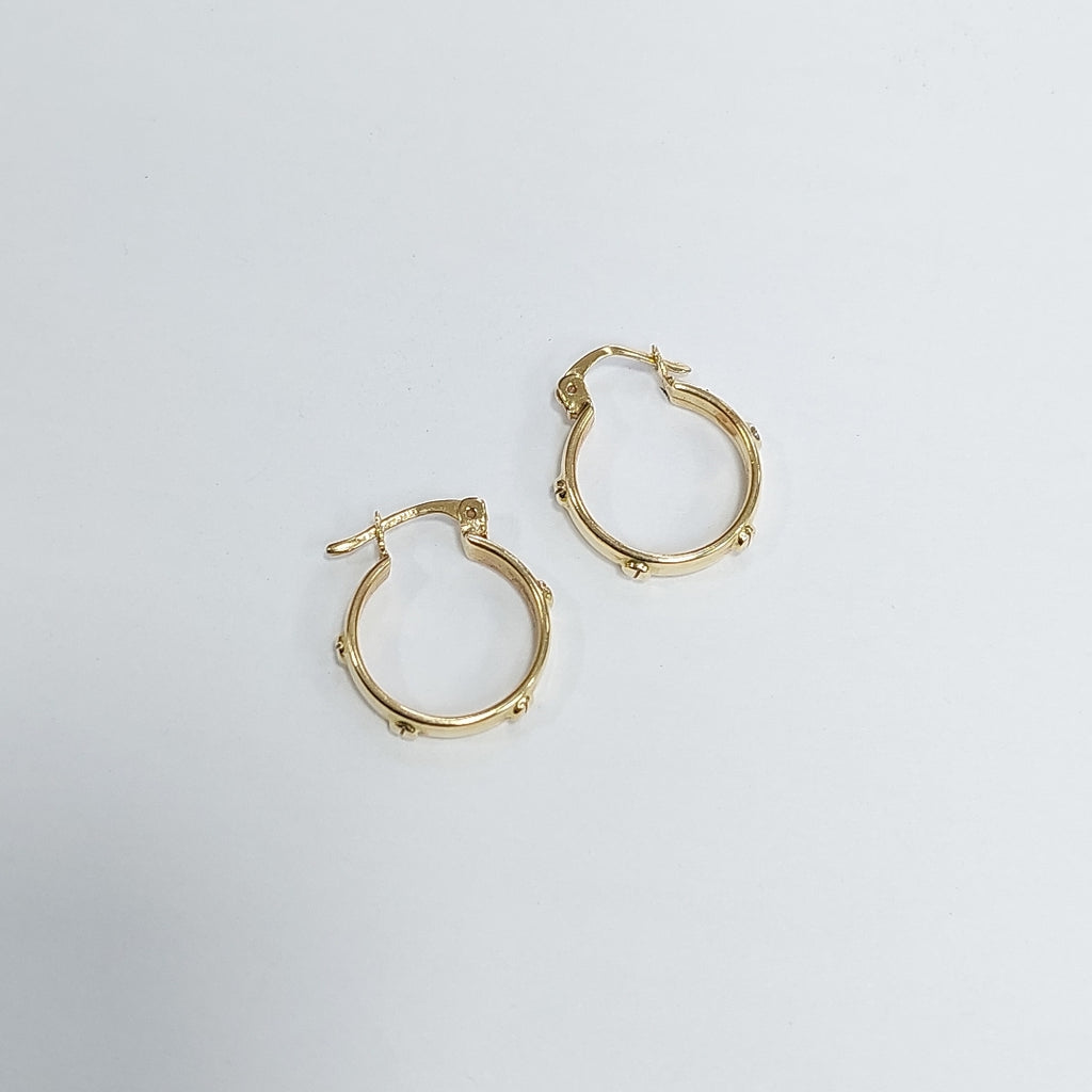 ARRACADAS PAR ORO 14 K 2.6 GRMS (SEMINUEVO)