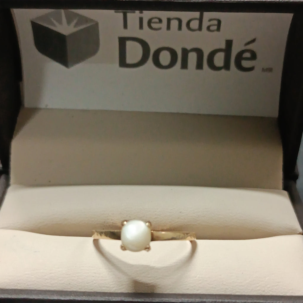 K1 2,00 GRMS 10 K ESPECIFICACIONES COMPLEMENTARIAS ANILLO CON DAÑO , Y PERLA (SEMINUEVO)