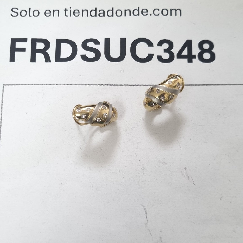 ARETES PAR ORO 14 K 6,00 GRMS (SEMINUEVO)
