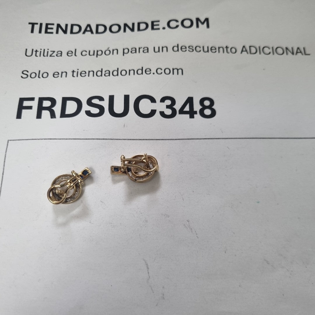 ARETES PAR ORO 14 K 6,70 GRMS (SEMINUEVO)