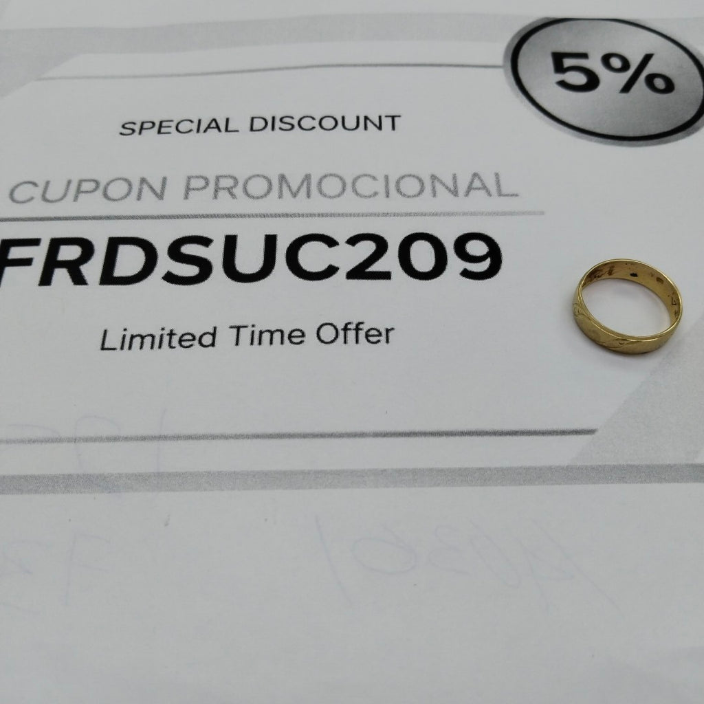 ARGOLLA ORO 10 K 1.6 GRMS (SEMINUEVO)