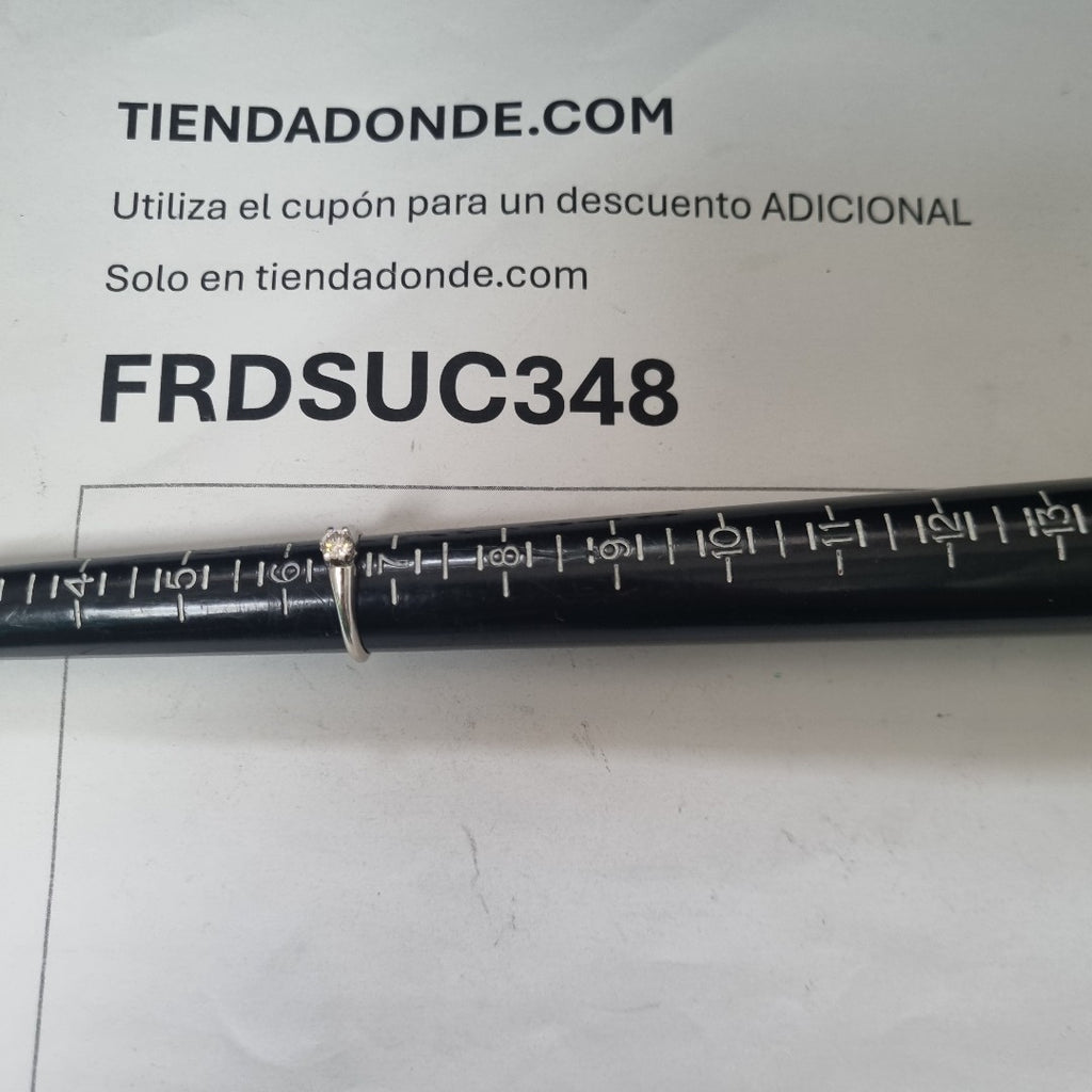 ANILLITO ORO BLANCO 14 K 2.1 GRMS (SEMINUEVO)