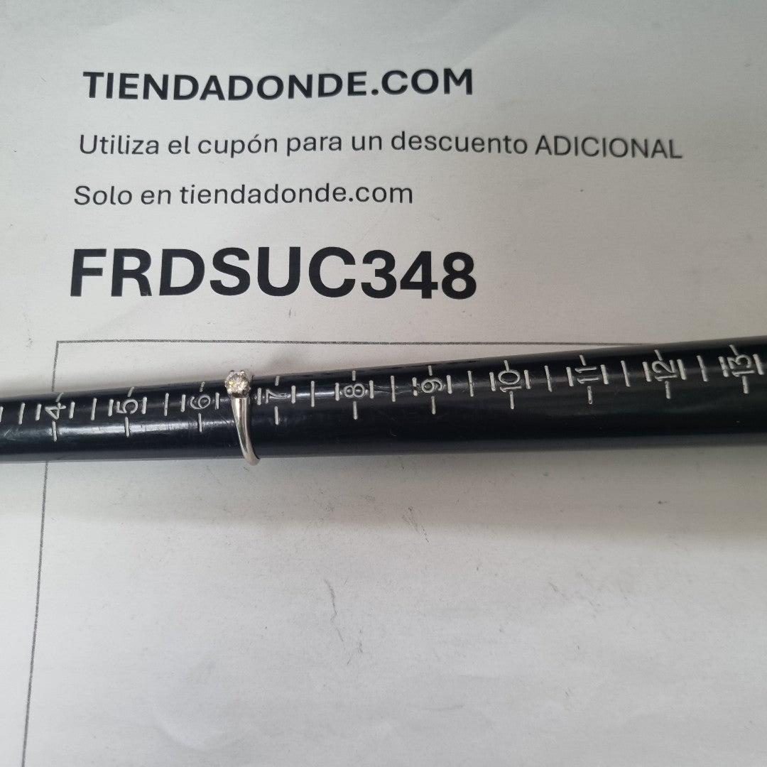 ANILLITO ORO BLANCO 14 K 2.1 GRMS (SEMINUEVO)