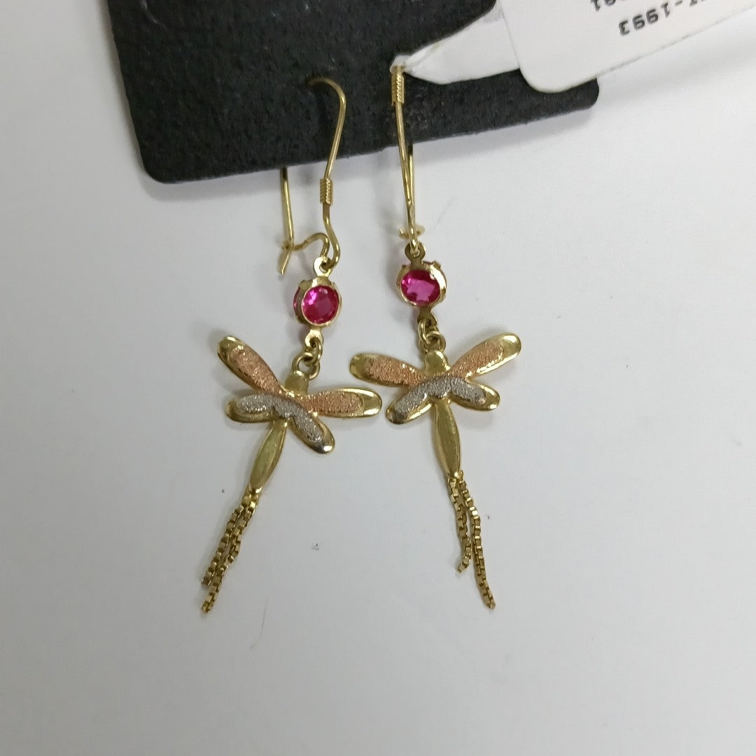 ARETES PAR ORO 14 K 1.3 GRMS (SEMINUEVO)