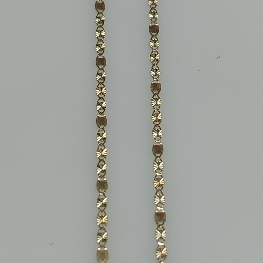 CADENAS TEJIDO GUCHI ORO 10K 55 CM 1.7 GR (NUEVO)
