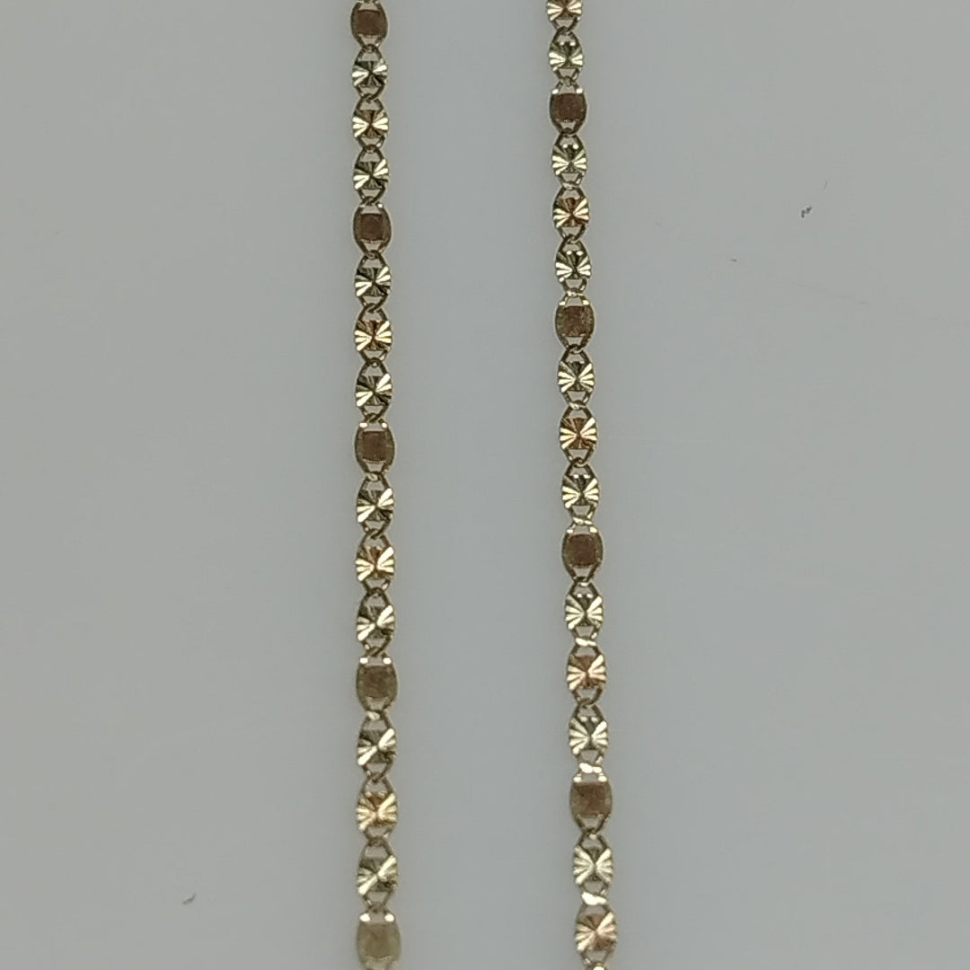 CADENAS TEJIDO GUCHI ORO 10K 55 CM 1.7 GR (NUEVO)