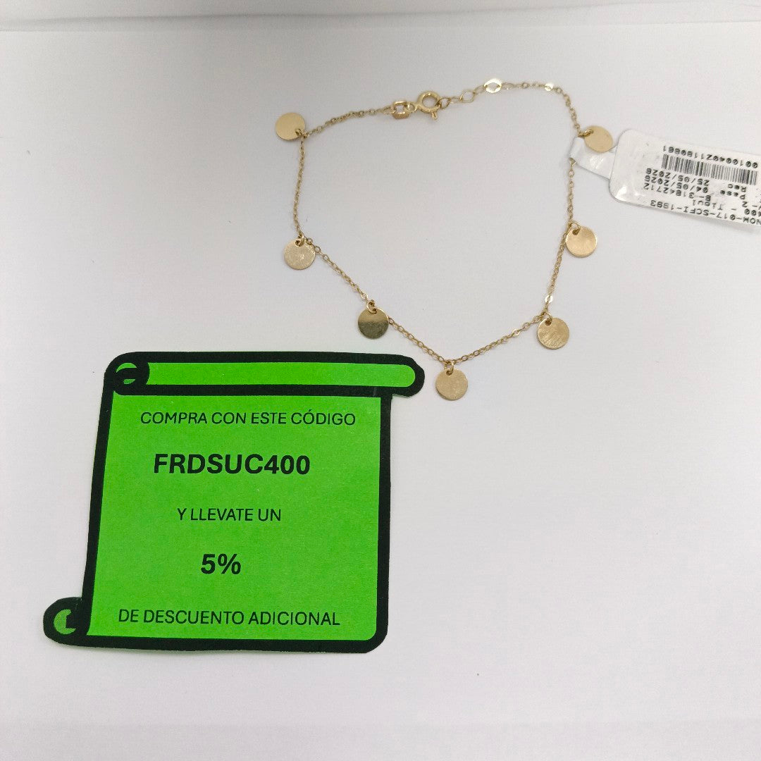PULSERA ORO 14 K 1.7 GRMS (SEMINUEVO)