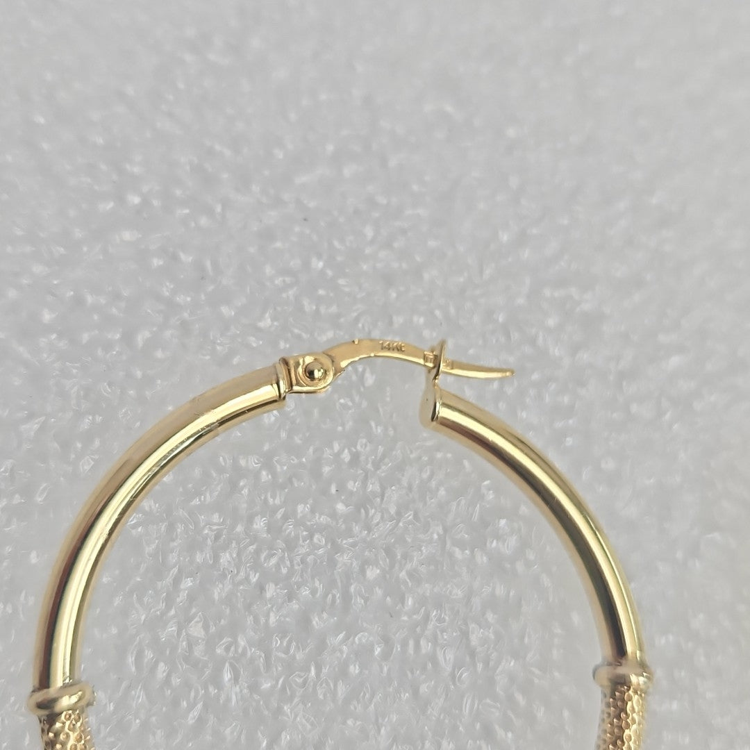 ARRACADAS PAR ORO 14 K 2,50 GRMS (SEMINUEVO)