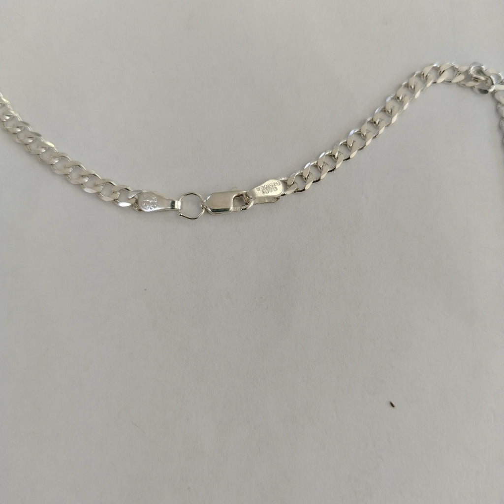 CADENA TEJIDO BARBADO PLATA .925 60 CM 13.7 GR (NUEVO)