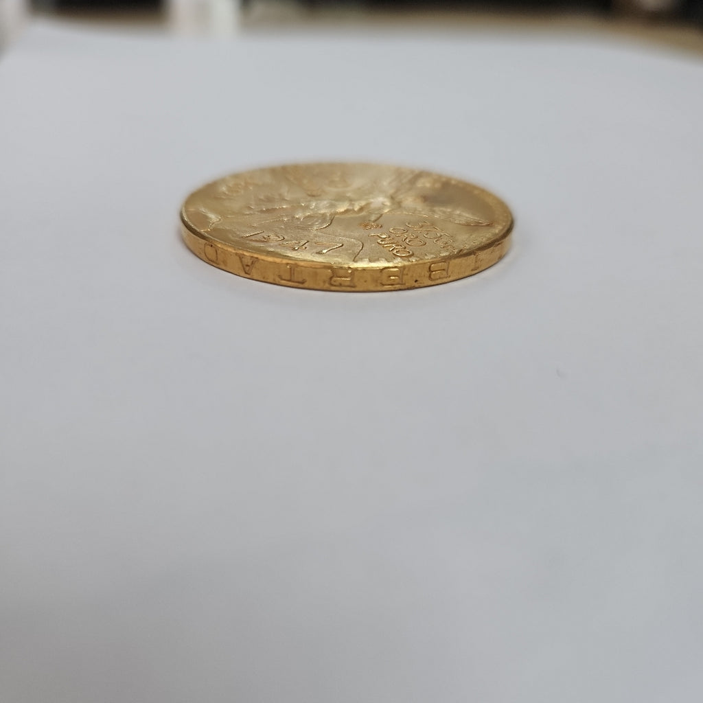 K1 41,60 GRMS 21 K IDENTIFICACIÓN MONEDA NOMINATIVA MONEDAS PESOS 50 PESOS (SEMINUEVO)