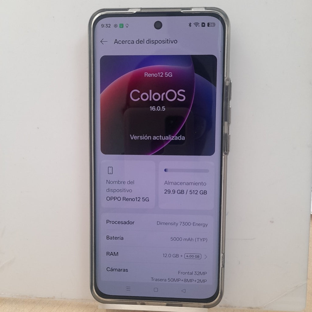 CELULAR OPPO RENO12 5G CPH2625 (2024) 512 GB 12 GB RAM (SEMINUEVO)