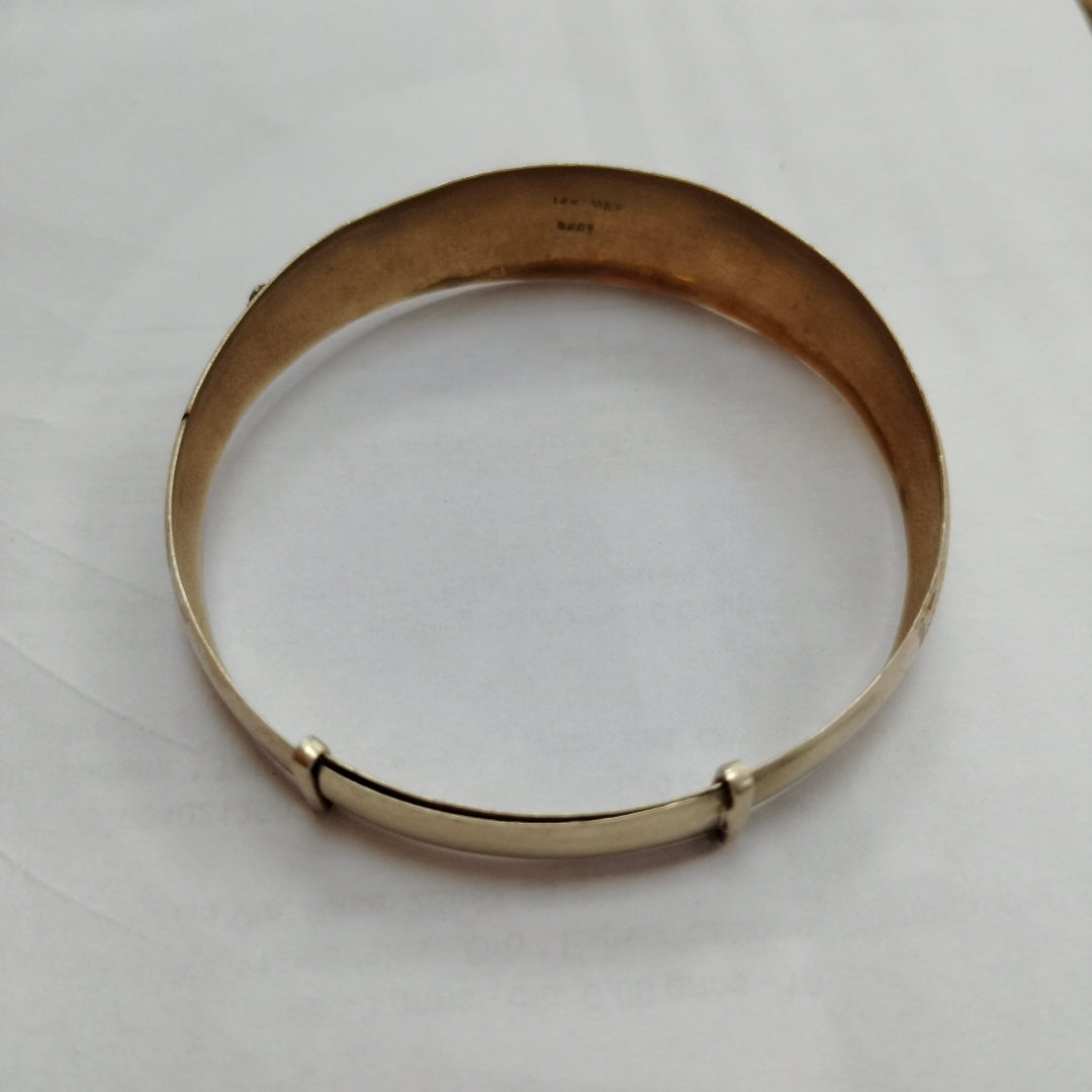 PULSERA RIGIDA ORO 10 K 10,60 GRMS (SEMINUEVO)