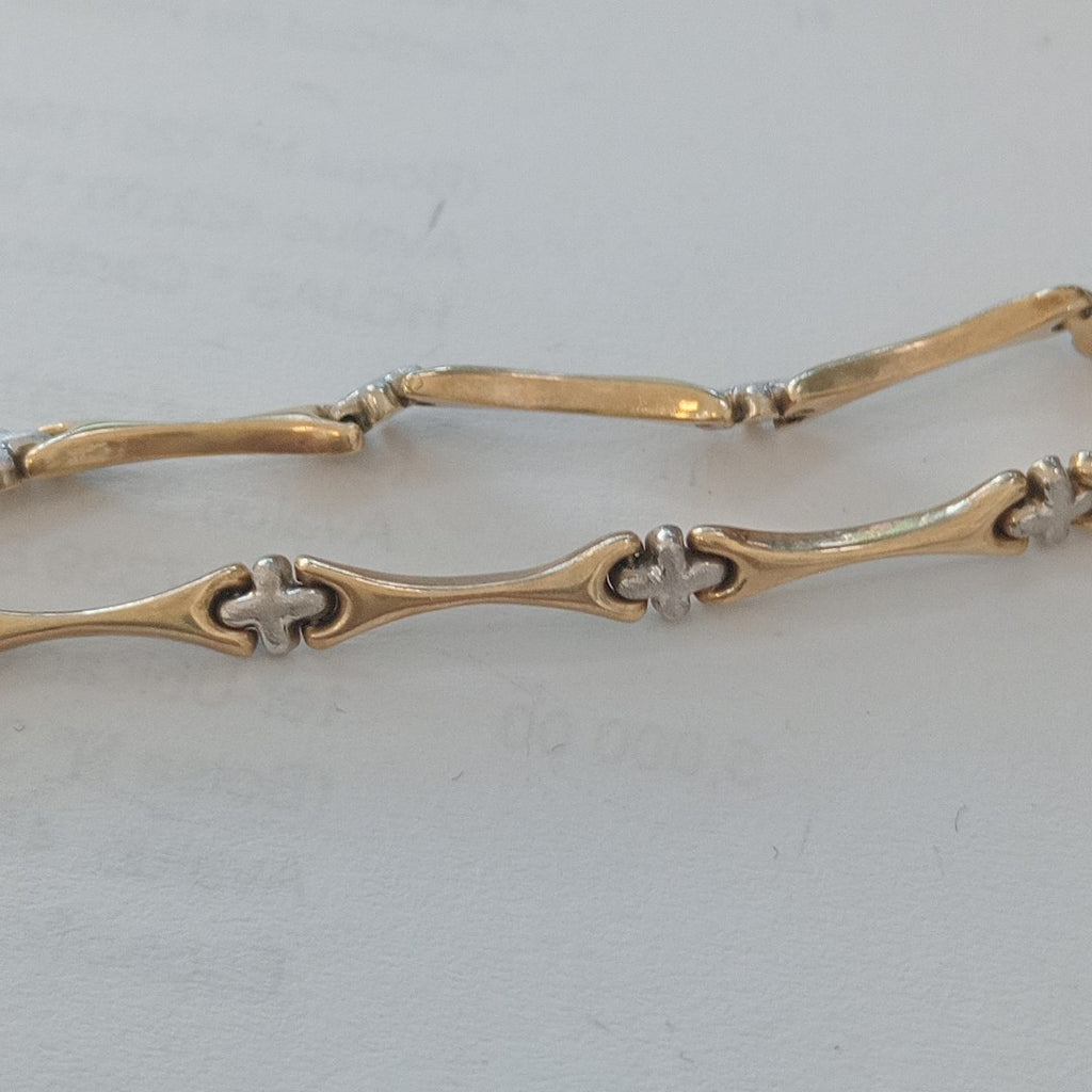 PULSERA ORO COMBINADO 10 K 2,80 GRMS (SEMINUEVO)
