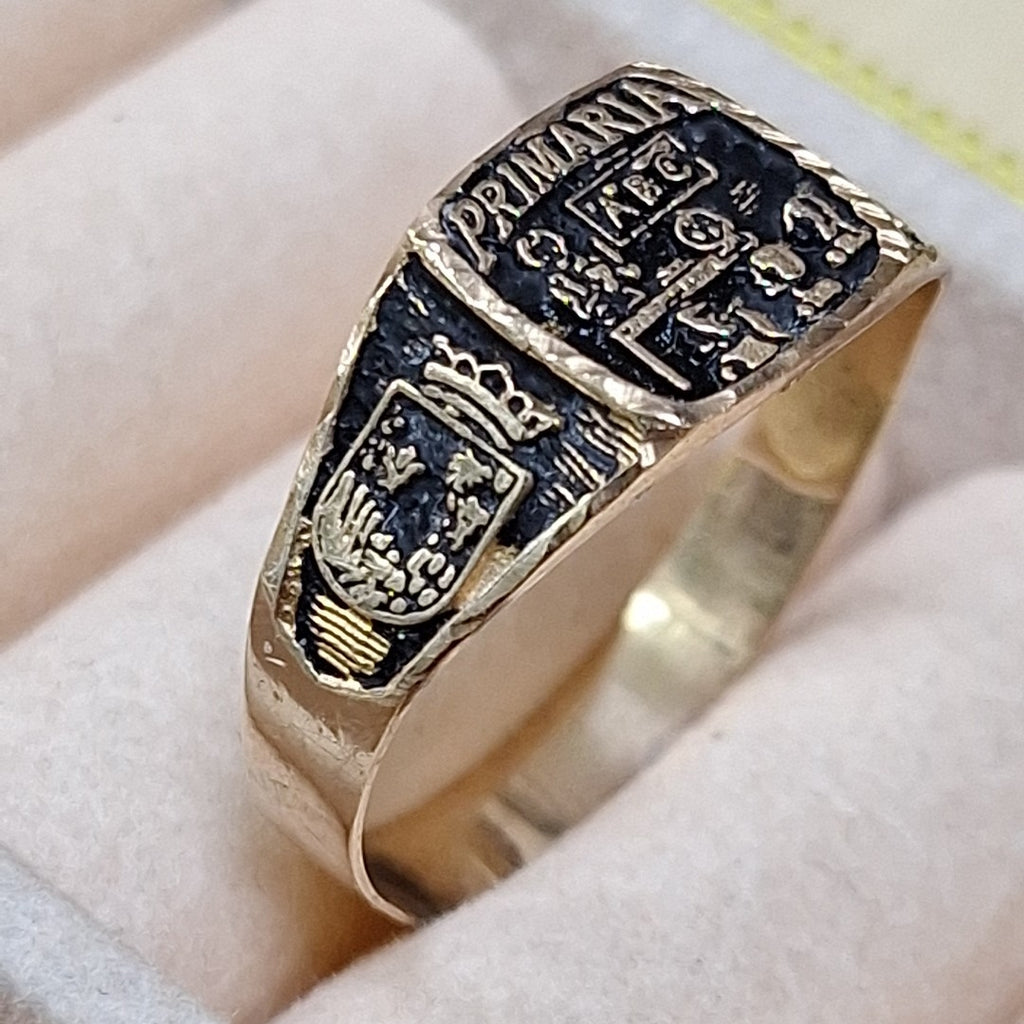 ANILLO DE GRADUACIÓN ORO 8 K 1.7 GRMS (SEMINUEVO)