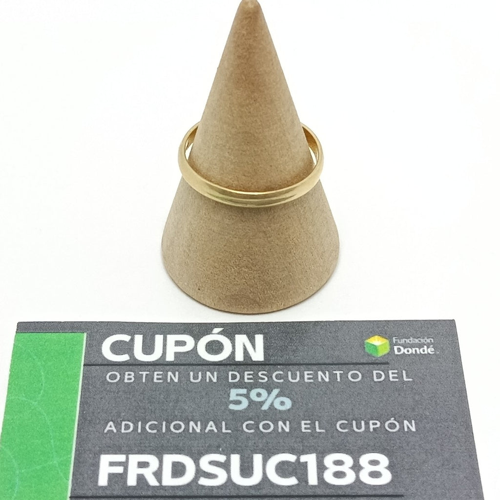 ARGOLLA ORO 14 K 1.3 GRMS (SEMINUEVO)