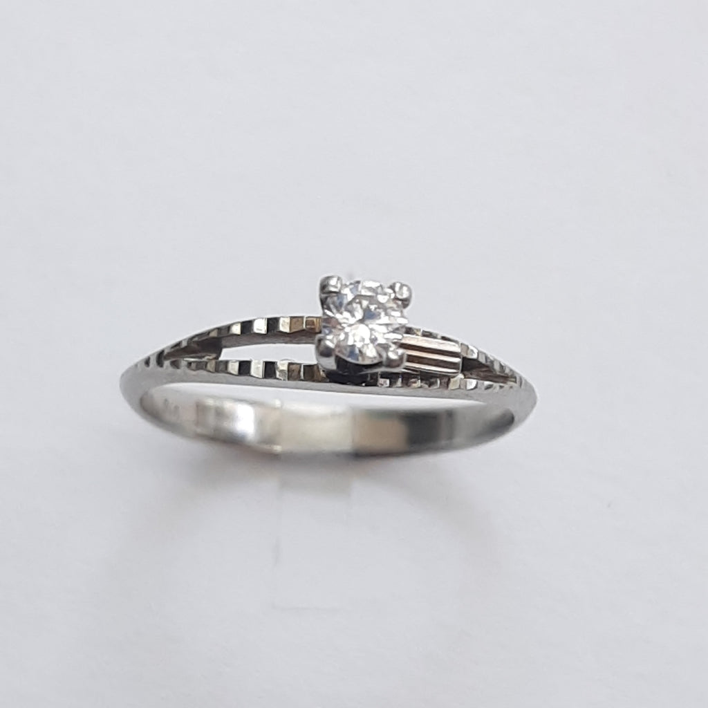 ANILLITO ORO BLANCO 14 K 2,50 GRMS (SEMINUEVO)