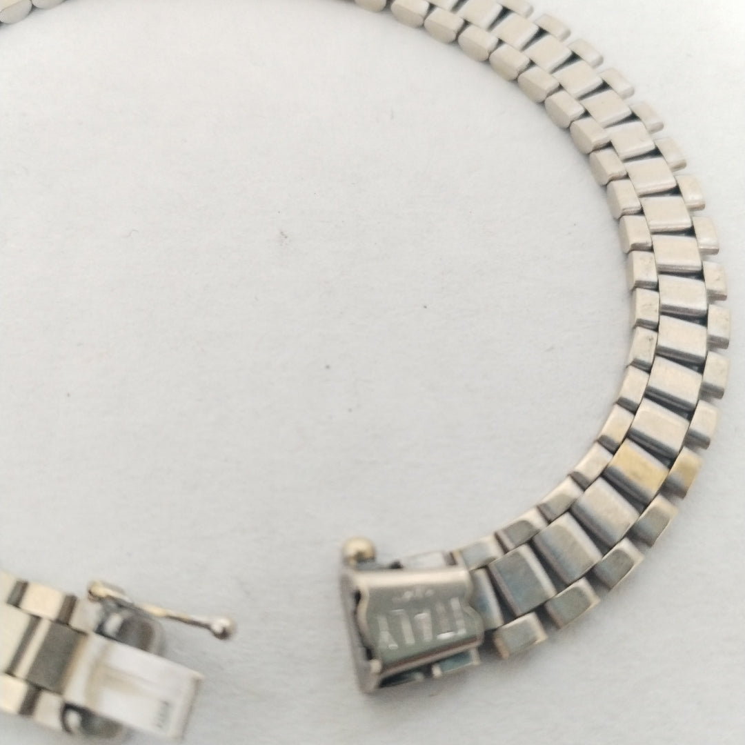 PULSERA ORO BLANCO 14 K 24.3 GRMS (SEMINUEVO)