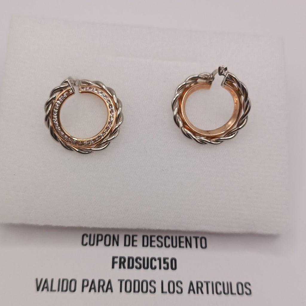 ARETES PAR ORO, ORO BLANCO 14 K 4.1 GRMS (SEMINUEVO)