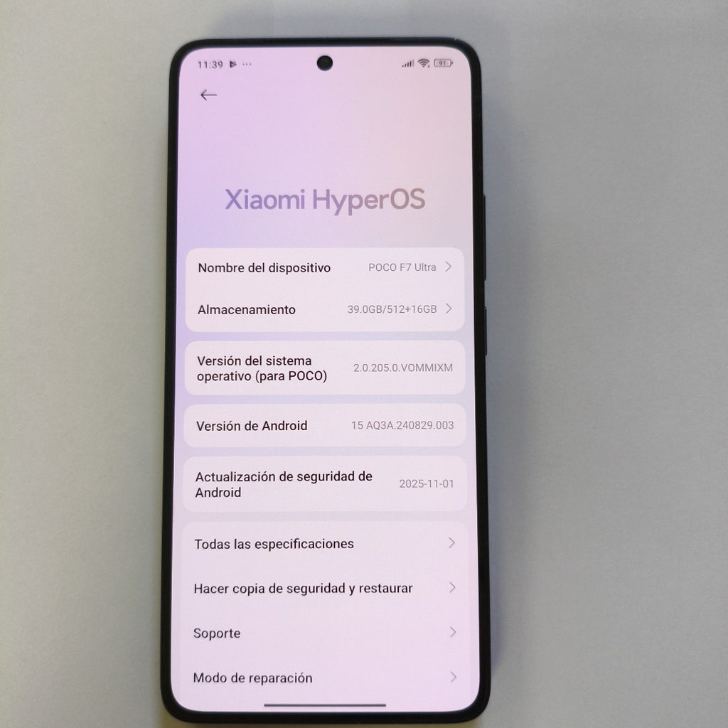 CELULAR XIAOMI POCO F7 ULTRA 24122RKC7G (2025) 512 GB 16 GB RAM (SEMINUEVO)
