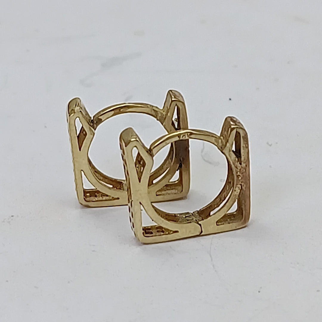 ARETES PAR ORO 10 K 1.3 GRMS (SEMINUEVO)