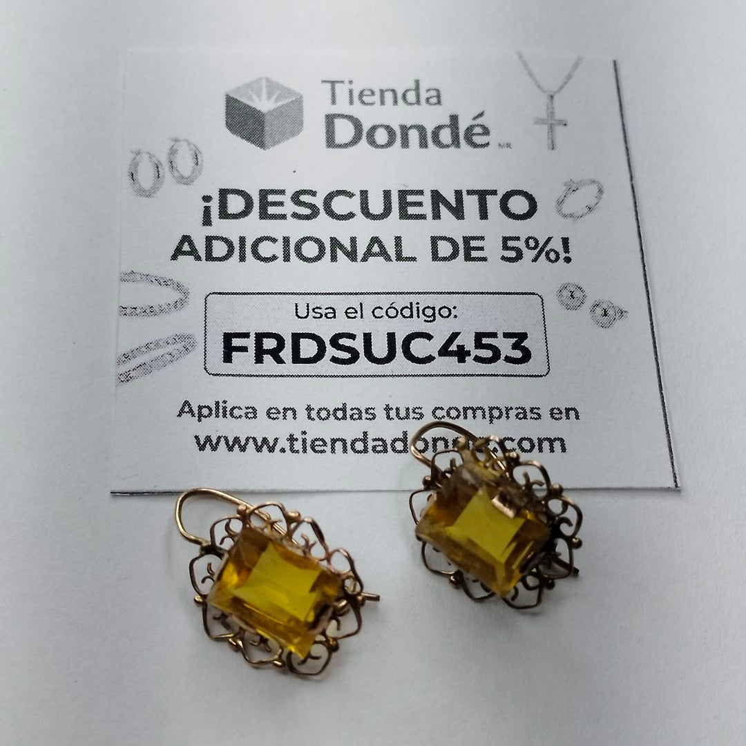 ARETES PAR ORO 8 K 2.5 GRMS (SEMINUEVO)