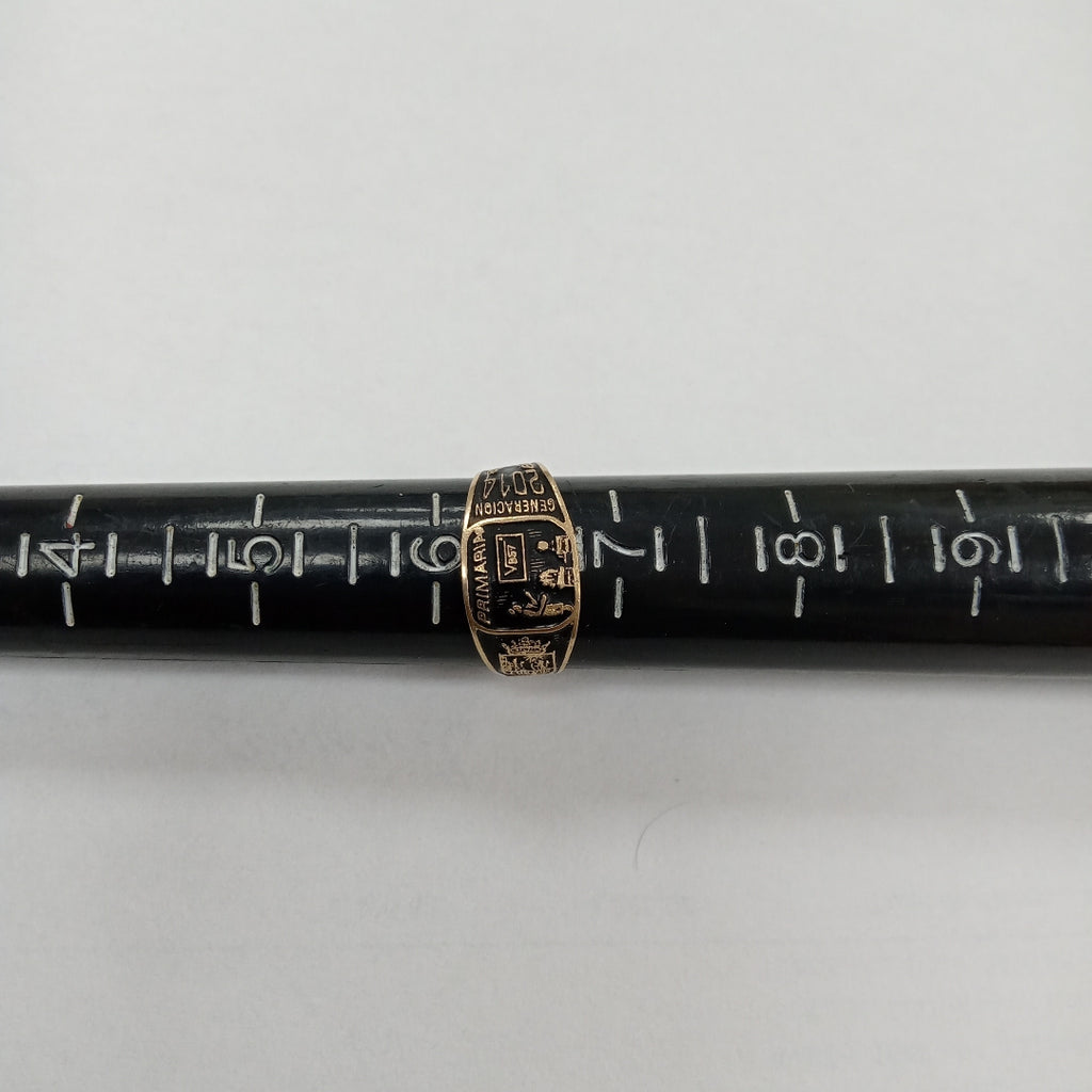 ANILLO DE GRADUACIÓN ORO 8 K 1.8 GRMS (SEMINUEVO)
