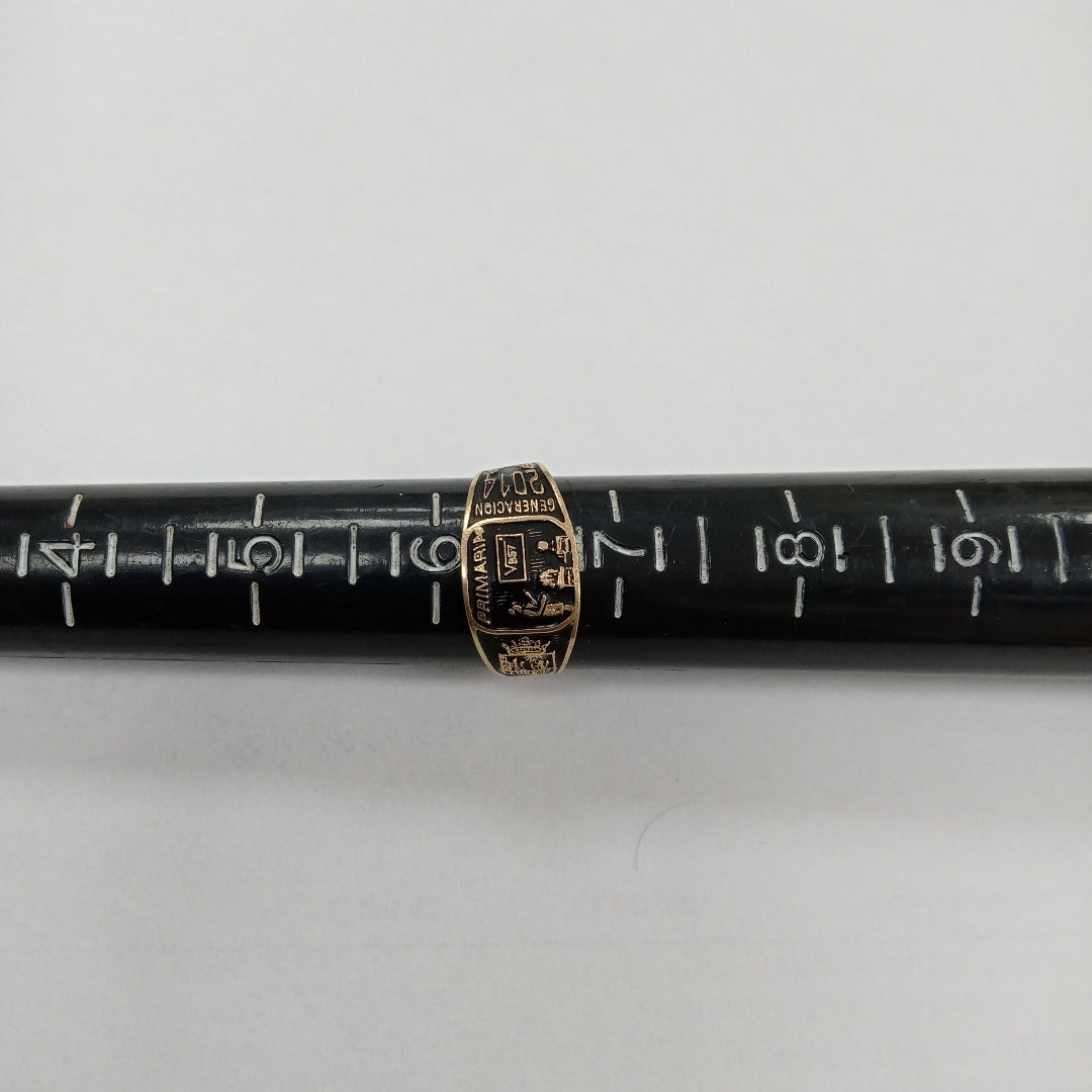 ANILLO DE GRADUACIÓN ORO 8 K 1.8 GRMS (SEMINUEVO)