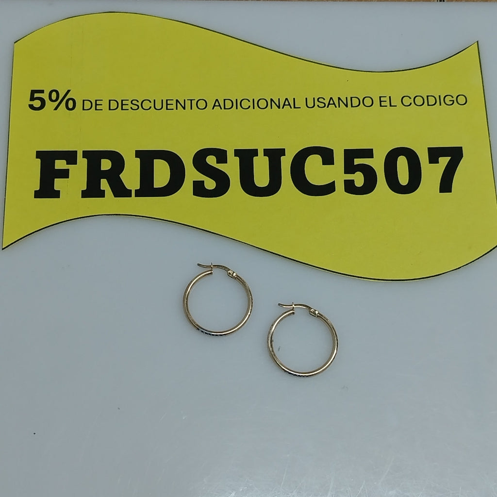 ARRACADAS ORO 10K 1.5 (NUEVO)