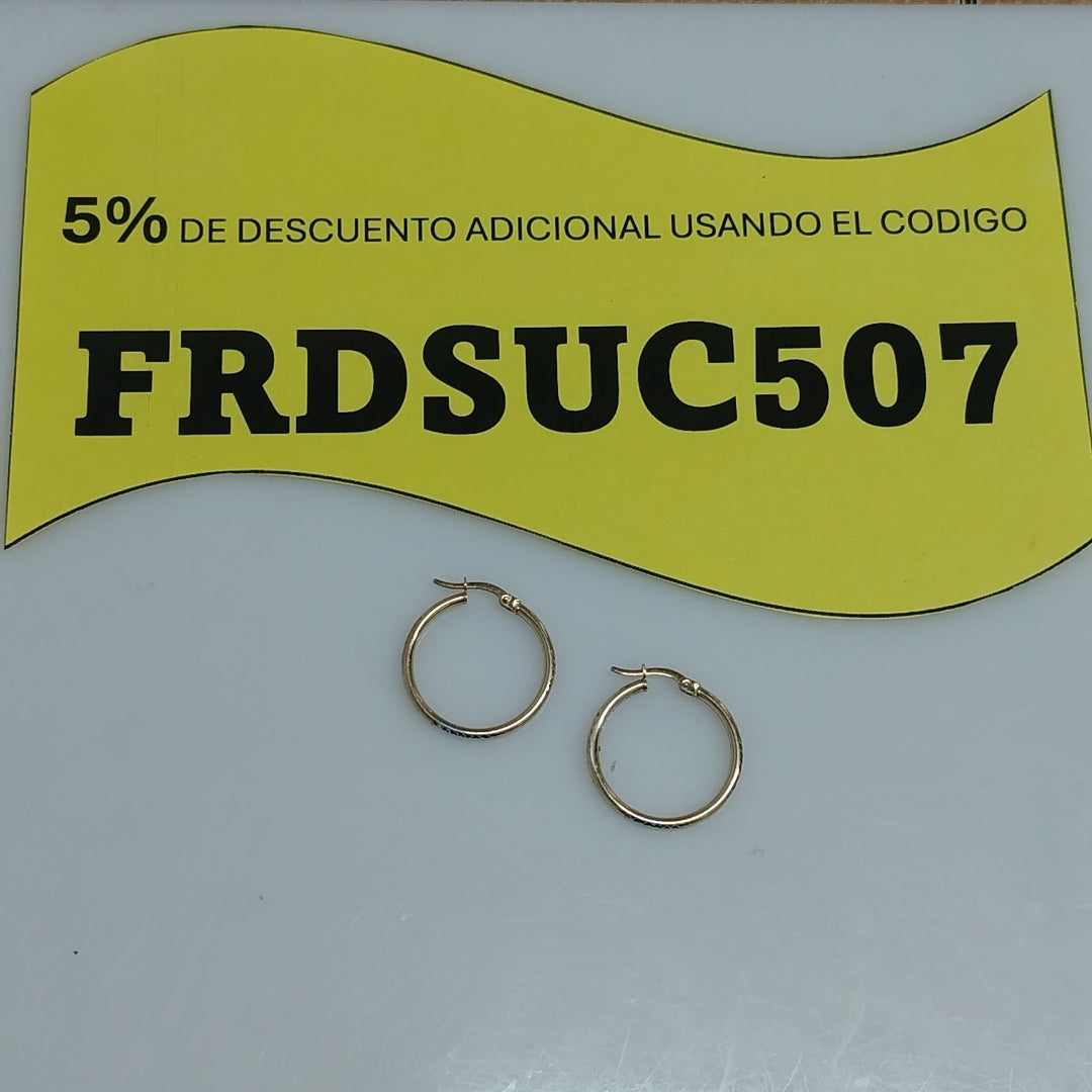 ARRACADAS ORO 10K 1.5 (NUEVO)