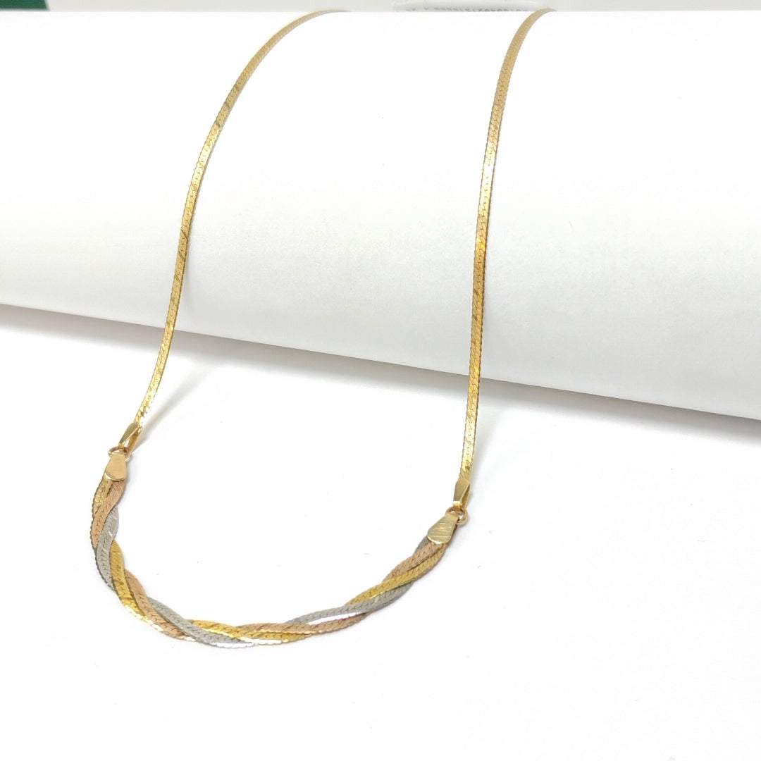 GARGANTILLA ORO,ORO COMBINADO 14 K 4,20 GRMS (SEMINUEVO)