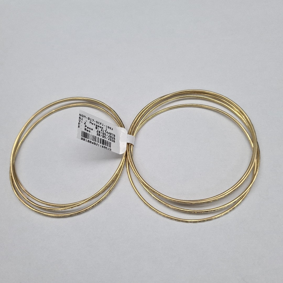 SEMANARIO DE PULSERAS ORO 14 K 18.6 GRMS (SEMINUEVO)