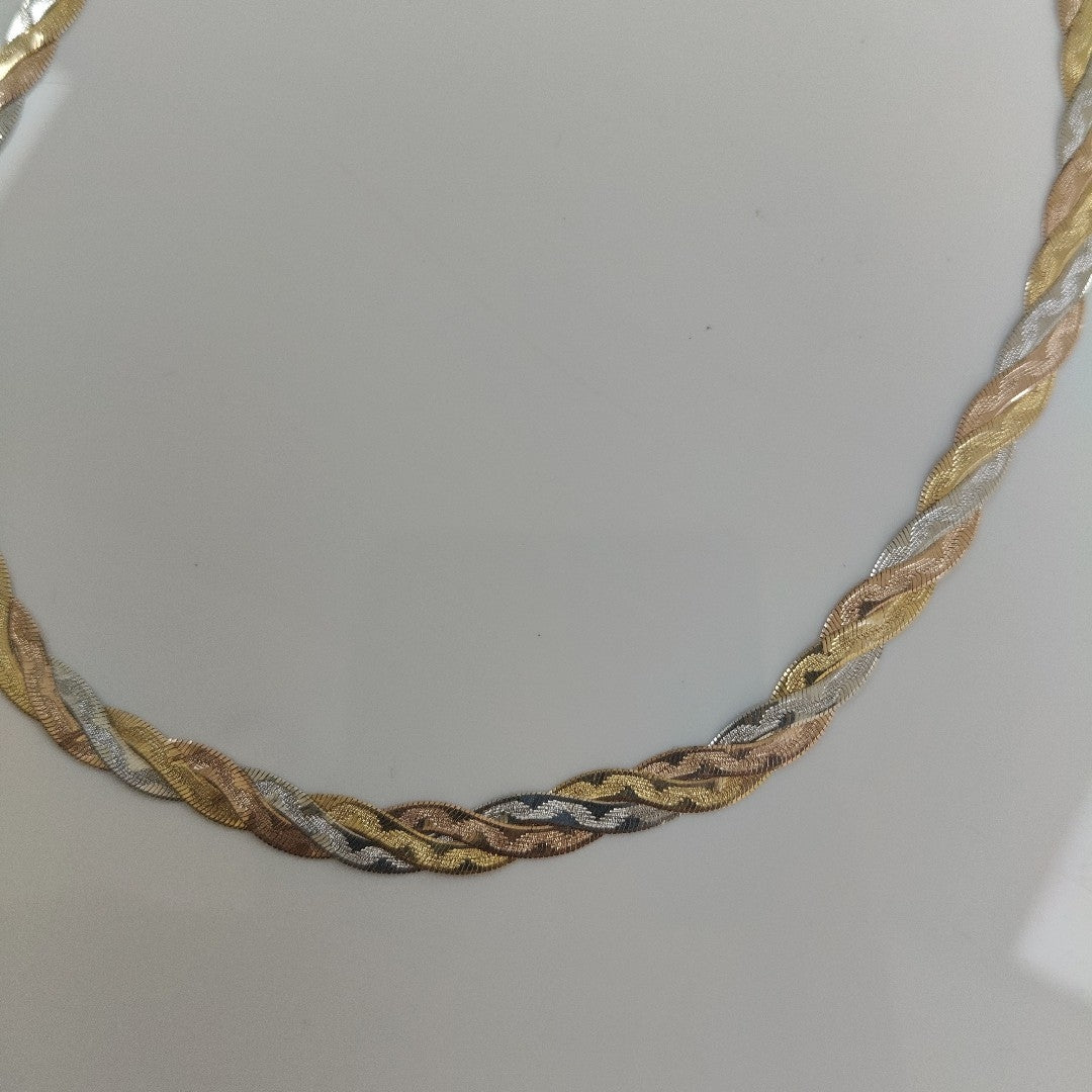 CADENA ORO, ORO COMBINADO 14 K 10.1 GRMS (SEMINUEVO)