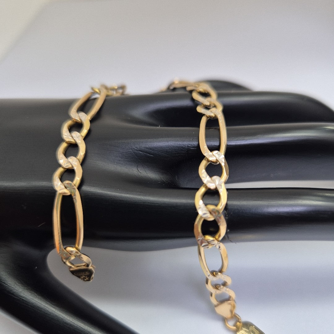 PULSERA ORO, RODIADO 14 K 9.2 GRMS (SEMINUEVO)