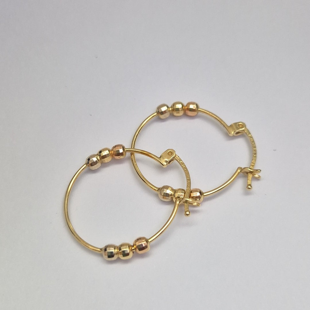 ARRACADAS PAR ORO 14 K 2 GRMS (SEMINUEVO)