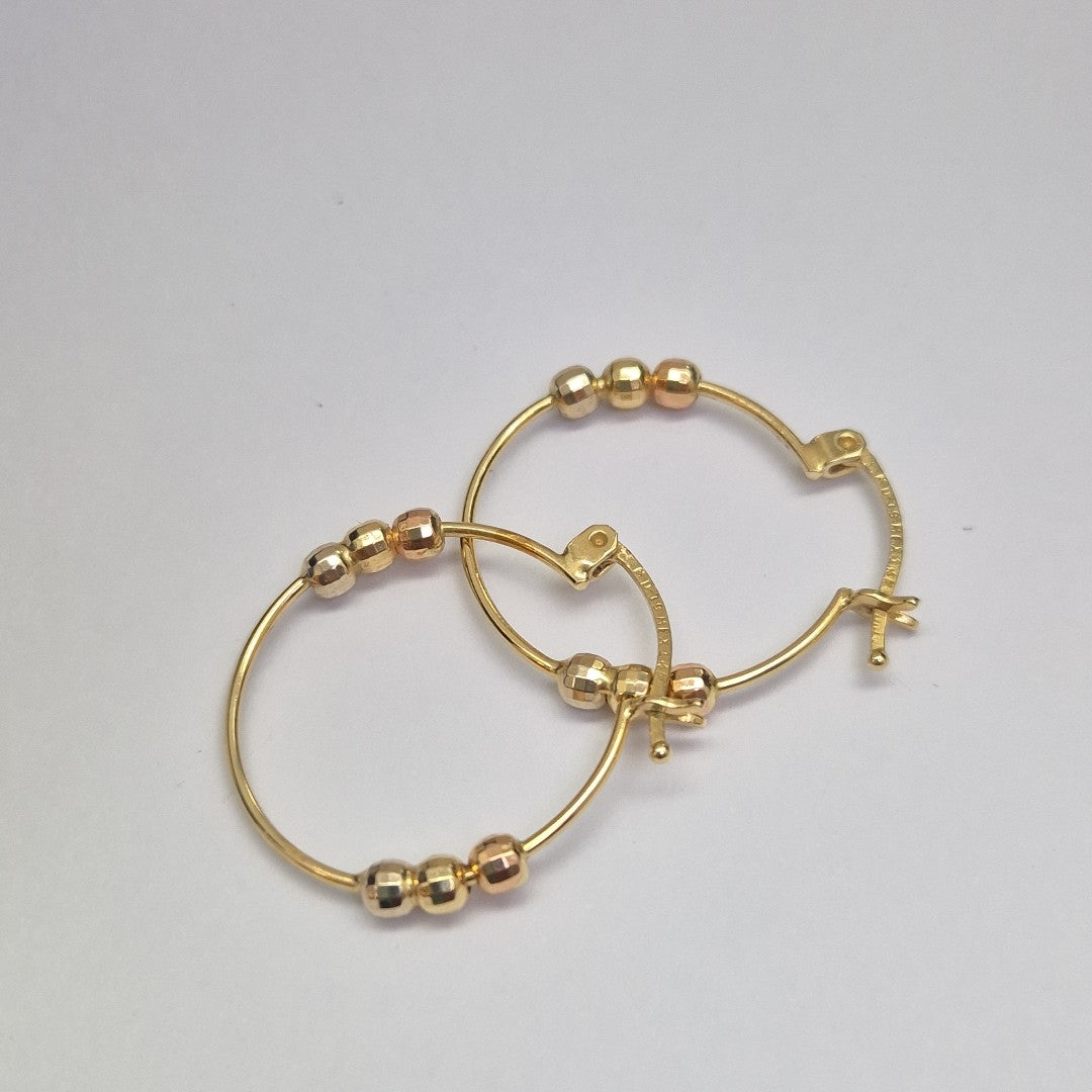 ARRACADAS PAR ORO 14 K 2 GRMS (SEMINUEVO)