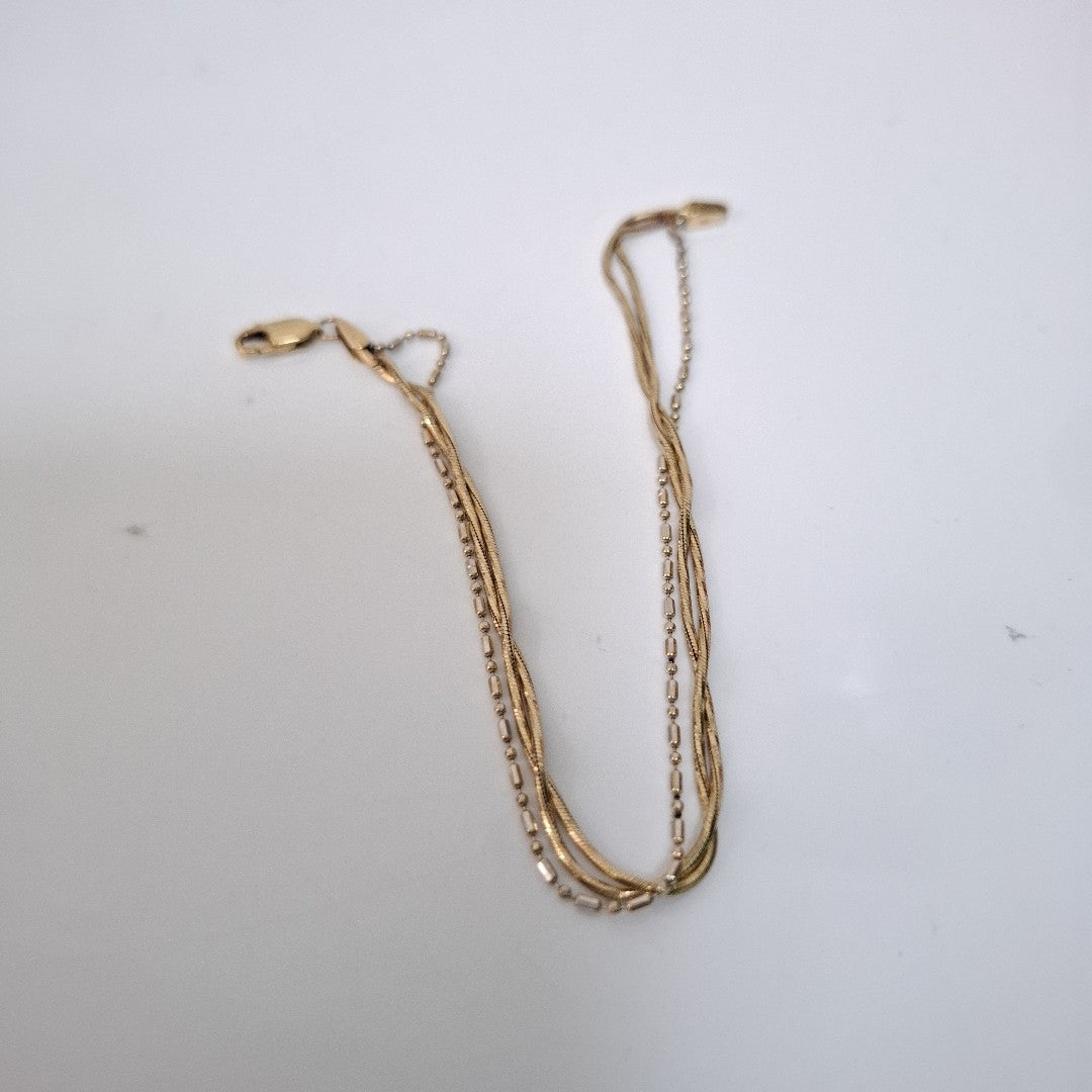 PULSERA ORO, RODIADO 14 K 4.8 GRMS (SEMINUEVO)