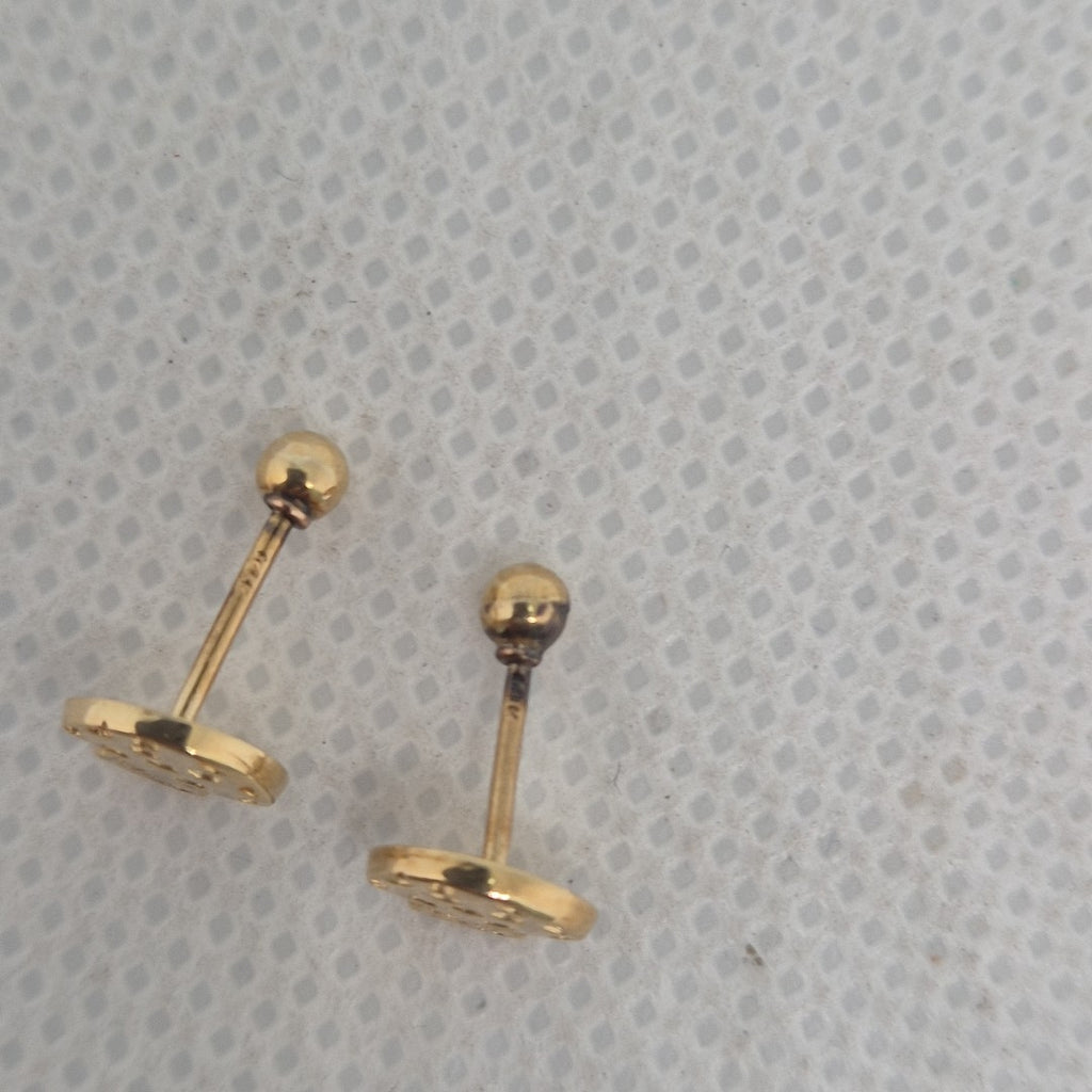 BROQUELES PAR ORO 14 K 0,70 GRMS (SEMINUEVO)