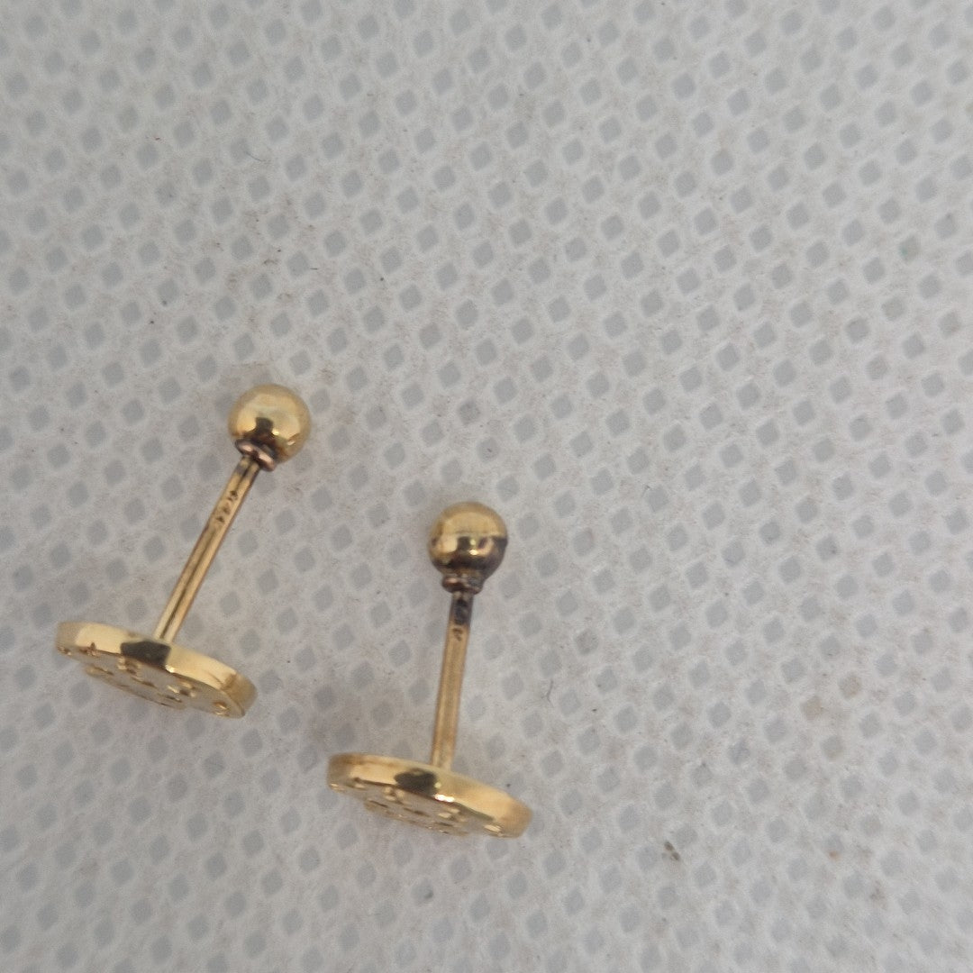 BROQUELES PAR ORO 14 K 0,70 GRMS (SEMINUEVO)