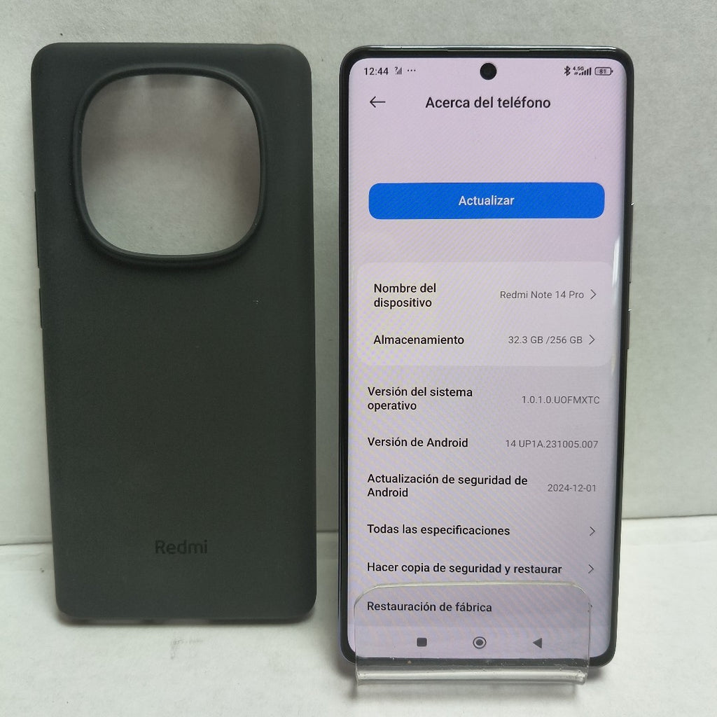 CELULAR XIAOMI REDMI NOTE 14 PRO 24116RACCG (2024) 256 GB 8 GB RAM (SEMINUEVO)