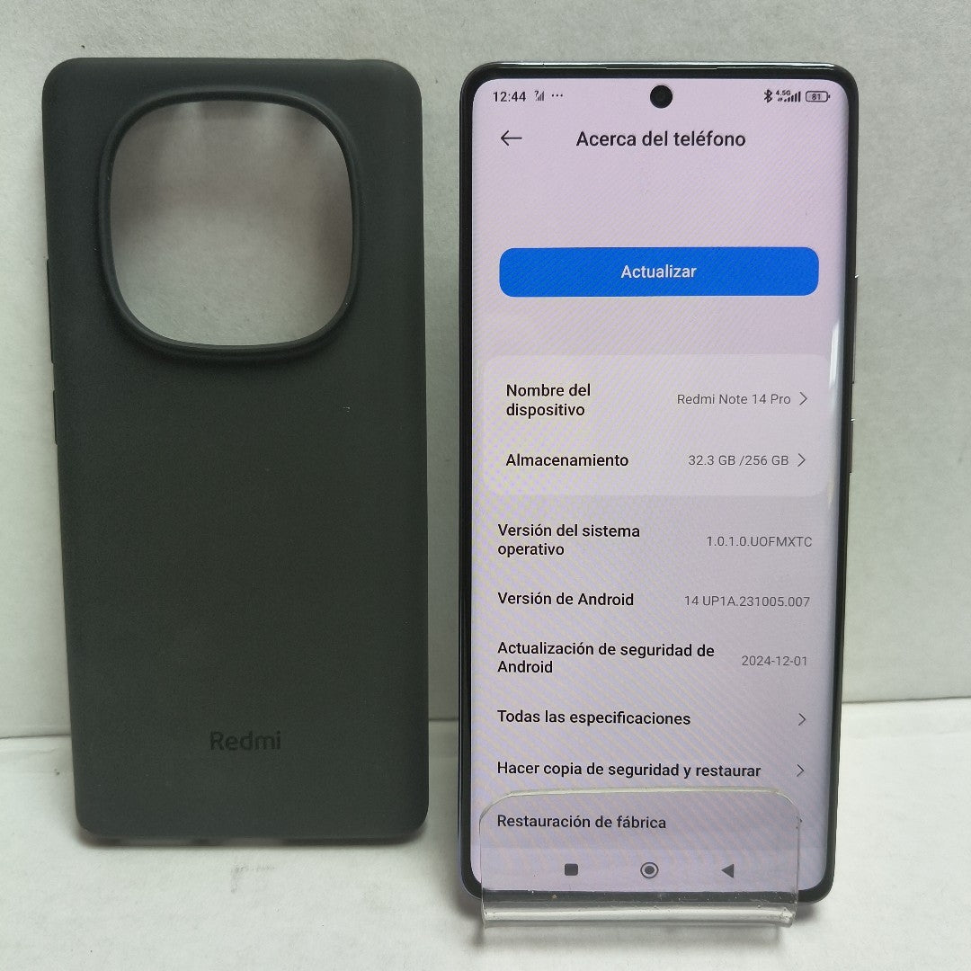 CELULAR XIAOMI REDMI NOTE 14 PRO 24116RACCG (2024) 256 GB 8 GB RAM (SEMINUEVO)